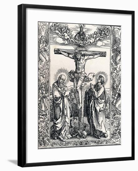 Christ on the Cross, 1516-Albrecht Dürer-Framed Giclee Print