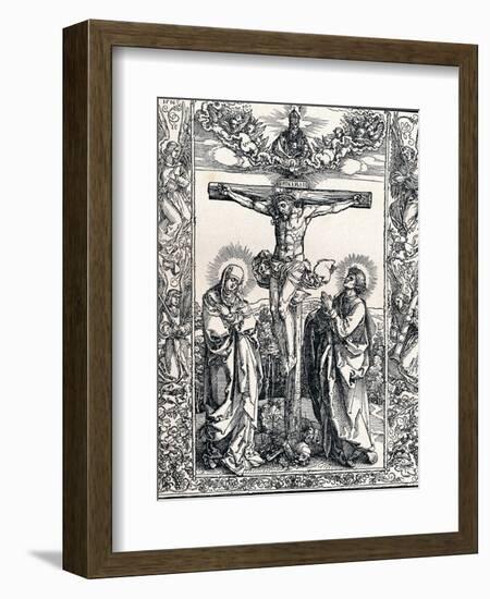 Christ on the Cross, 1516-Albrecht Dürer-Framed Giclee Print