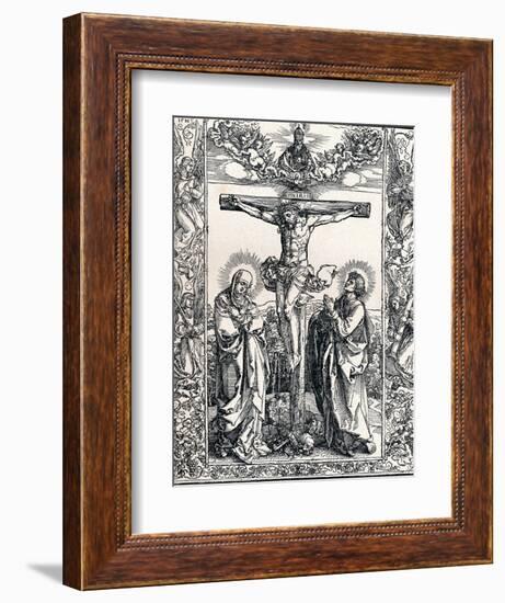 Christ on the Cross, 1516-Albrecht Dürer-Framed Giclee Print