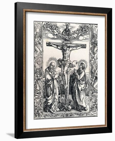 Christ on the Cross, 1516-Albrecht Dürer-Framed Giclee Print