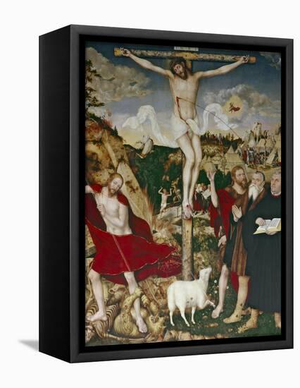 Christ on the Cross, 1552-55-Lucas Cranach the Elder-Framed Premier Image Canvas