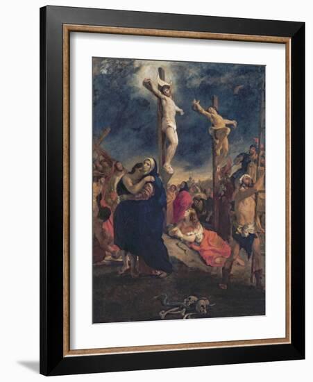 Christ on the Cross, 1835-Eugene Delacroix-Framed Giclee Print