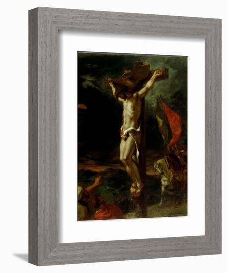 Christ on the Cross, 1846-Eugene Delacroix-Framed Giclee Print