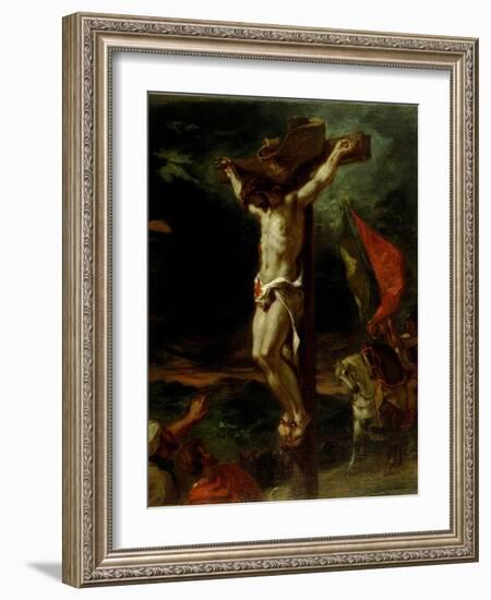 Christ on the Cross, 1846-Eugene Delacroix-Framed Giclee Print