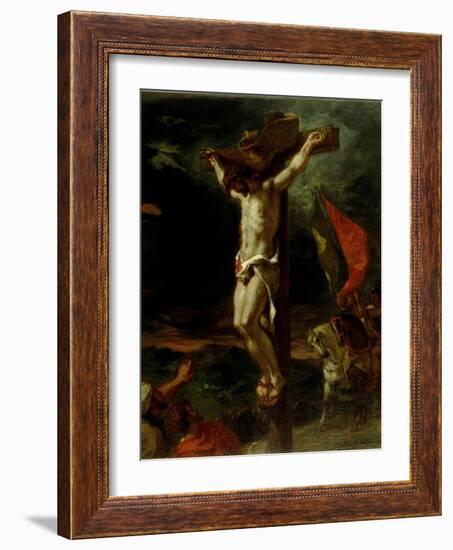 Christ on the Cross, 1846-Eugene Delacroix-Framed Giclee Print