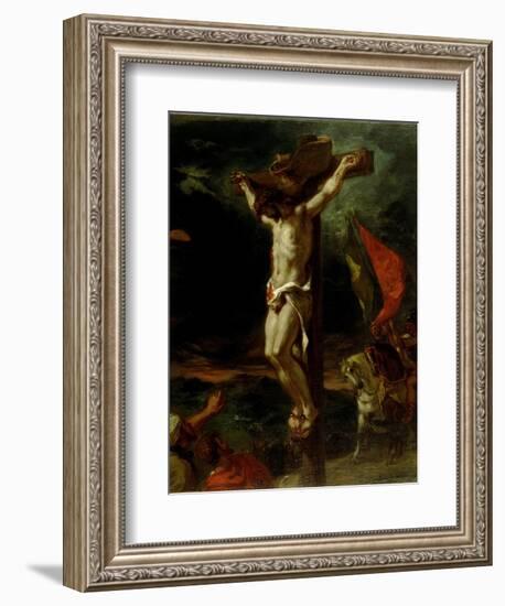 Christ on the Cross, 1846-Eugene Delacroix-Framed Premium Giclee Print