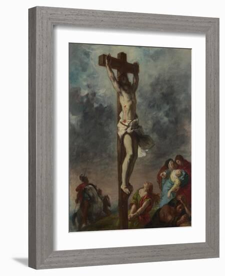 Christ on the Cross, 1853-Eugene Delacroix-Framed Giclee Print