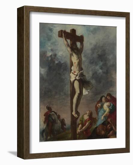 Christ on the Cross, 1853-Eugene Delacroix-Framed Giclee Print