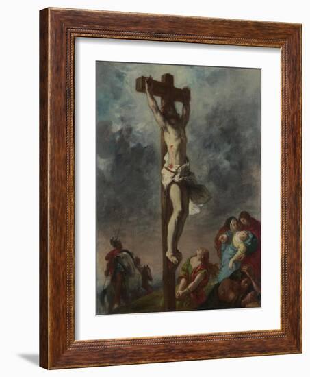 Christ on the Cross, 1853-Eugene Delacroix-Framed Giclee Print