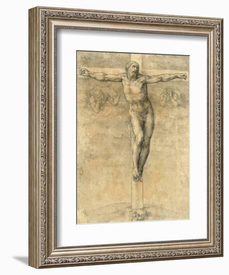 Christ on the Cross, Around 1541-Michelangelo Buonarroti-Framed Premium Giclee Print