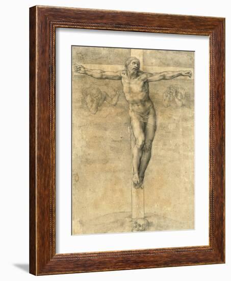 Christ on the Cross, Around 1541-Michelangelo Buonarroti-Framed Giclee Print