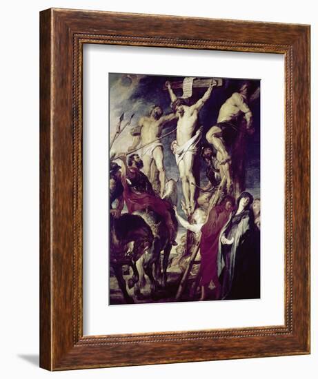 Christ on the Cross Between the Two Thieves-Peter Paul Rubens-Framed Giclee Print