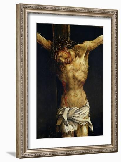 Christ on the Cross, Detail from the Central Crucifixion Panel of the Isenheim Altarpiece-Matthias Grünewald-Framed Giclee Print