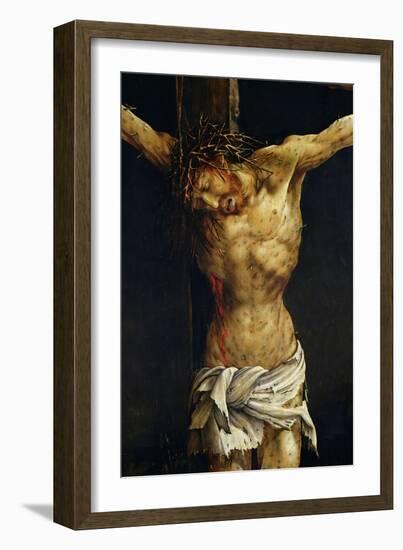 Christ on the Cross, Detail from the Central Crucifixion Panel of the Isenheim Altarpiece-Matthias Grünewald-Framed Giclee Print