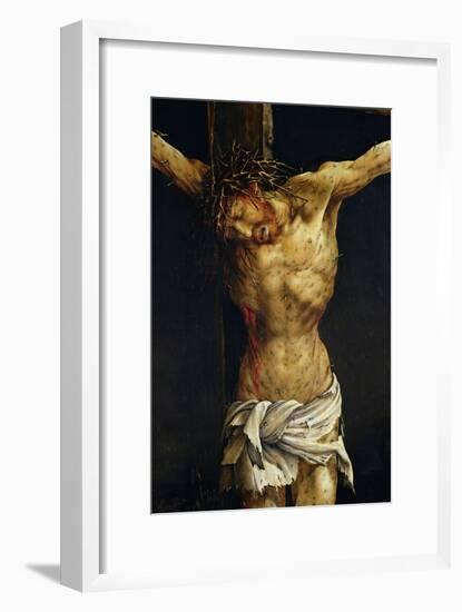 Christ on the Cross, Detail from the Central Crucifixion Panel of the Isenheim Altarpiece-Matthias Grünewald-Framed Giclee Print