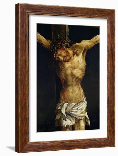 Christ on the Cross, Detail from the Central Crucifixion Panel of the Isenheim Altarpiece-Matthias Grünewald-Framed Giclee Print