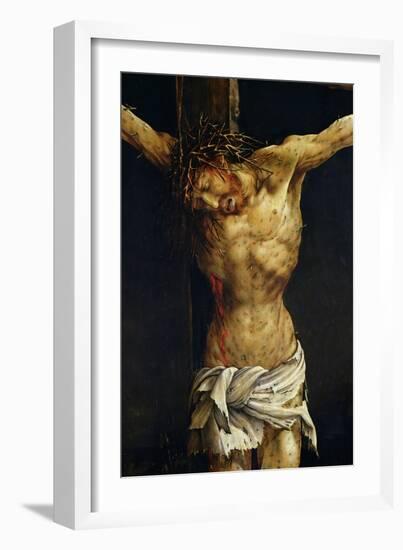 Christ on the Cross, Detail from the Central Crucifixion Panel of the Isenheim Altarpiece-Matthias Grünewald-Framed Giclee Print