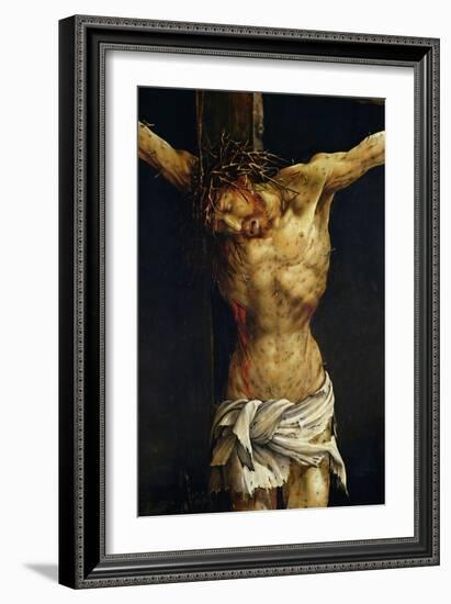 Christ on the Cross, Detail from the Central Crucifixion Panel of the Isenheim Altarpiece-Matthias Grünewald-Framed Giclee Print