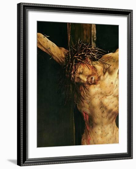 Christ on the Cross, Detail from the Central Crucifixion Panel of the Isenheim Altarpiece,…-Matthias Grünewald-Framed Giclee Print