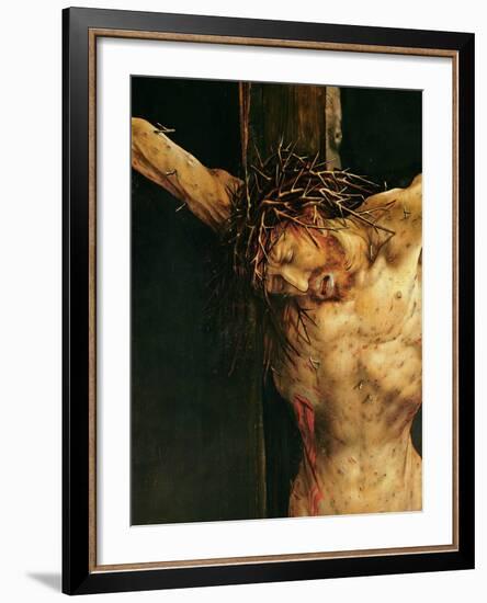 Christ on the Cross, Detail from the Central Crucifixion Panel of the Isenheim Altarpiece,…-Matthias Grünewald-Framed Giclee Print