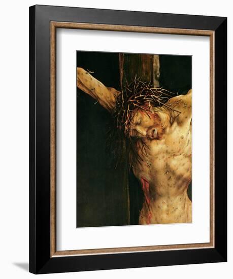 Christ on the Cross, Detail from the Central Crucifixion Panel of the Isenheim Altarpiece,…-Matthias Grünewald-Framed Giclee Print