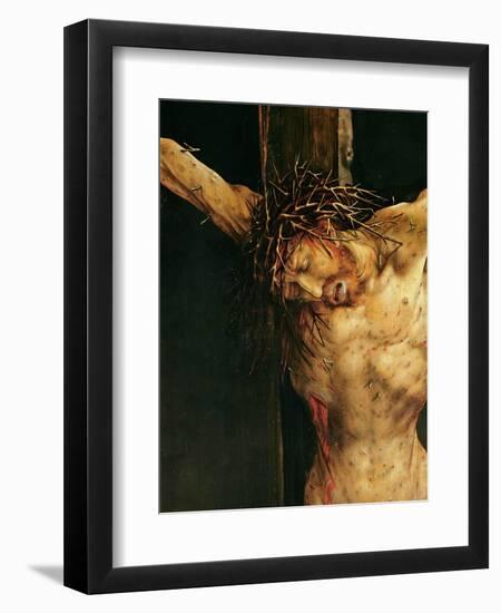 Christ on the Cross, Detail from the Central Crucifixion Panel of the Isenheim Altarpiece,…-Matthias Grünewald-Framed Giclee Print