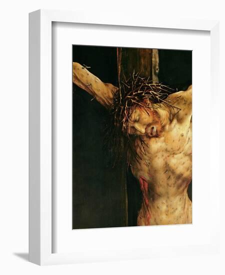 Christ on the Cross, Detail from the Central Crucifixion Panel of the Isenheim Altarpiece,…-Matthias Grünewald-Framed Giclee Print