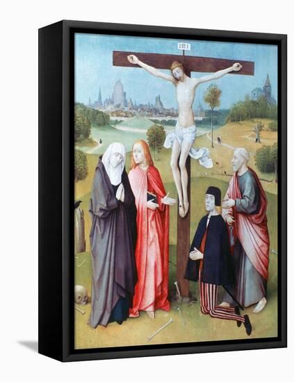 Christ on the Cross with Donors and Saints, C1480-1516-Hieronymus Bosch-Framed Premier Image Canvas