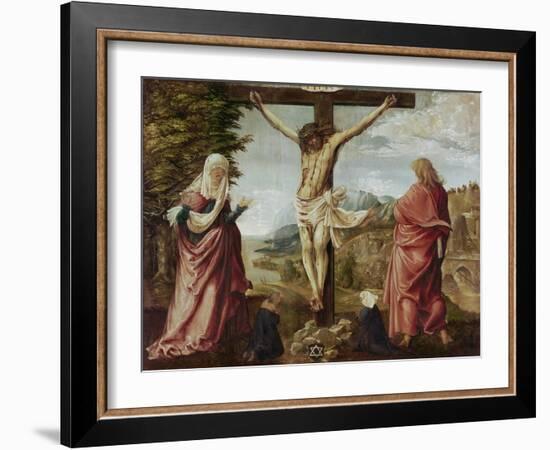 Christ on the Cross with Mary and John-Albrecht Altdorfer-Framed Giclee Print