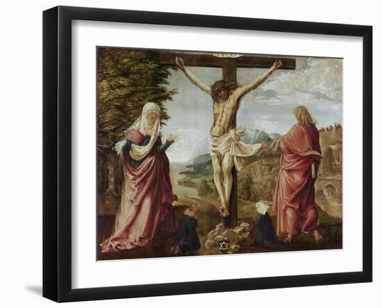 Christ on the Cross with Mary and John-Albrecht Altdorfer-Framed Giclee Print