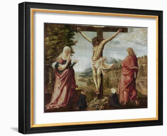 Christ on the Cross with Mary and John-Albrecht Altdorfer-Framed Giclee Print
