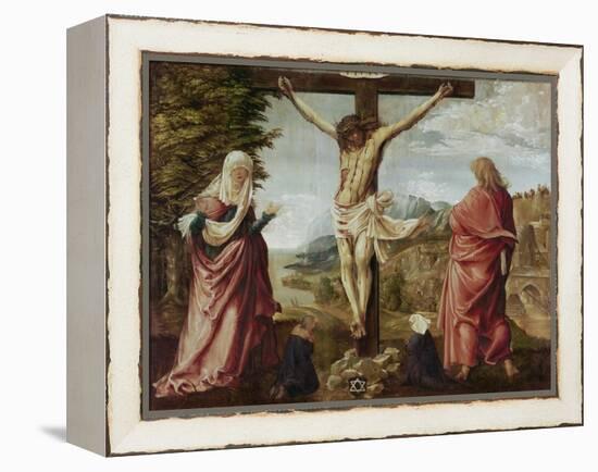 Christ on the Cross with Mary and John-Albrecht Altdorfer-Framed Premier Image Canvas