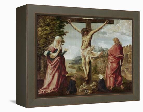 Christ on the Cross with Mary and John-Albrecht Altdorfer-Framed Premier Image Canvas