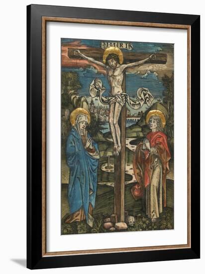 Christ on the Cross with Mary and Saint John-null-Framed Giclee Print