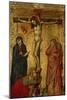 Christ on the Cross with Mary, John and Magdalena-Simone Martini-Mounted Giclee Print