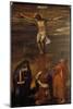 Christ on the Cross with the Virgin, Saint John and Saint Dominic-Titian (Tiziano Vecelli)-Mounted Giclee Print