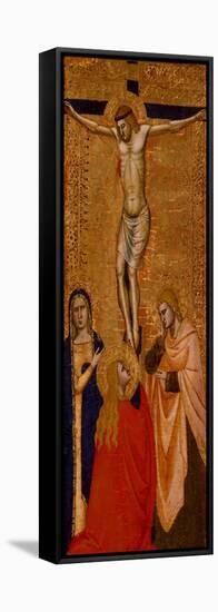 Christ on the Cross with the Virgin, Saint John, and Saint Mary Magdalene, C. 1360-1380 (Tempera An-Italian School-Framed Premier Image Canvas