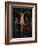 Christ on the Cross with Virgin Mary and Saint John painted, 17th century Cuzco school, Peru-null-Framed Photographic Print