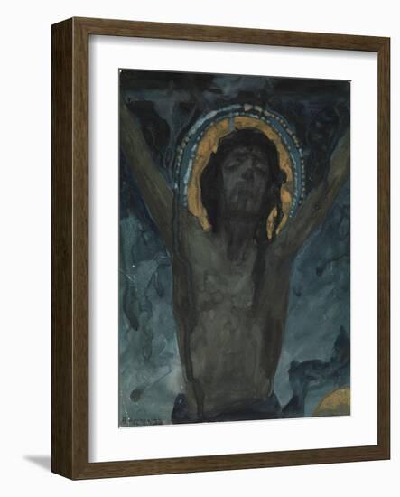 Christ on the Cross-Mikhail Vasilyevich Nesterov-Framed Giclee Print