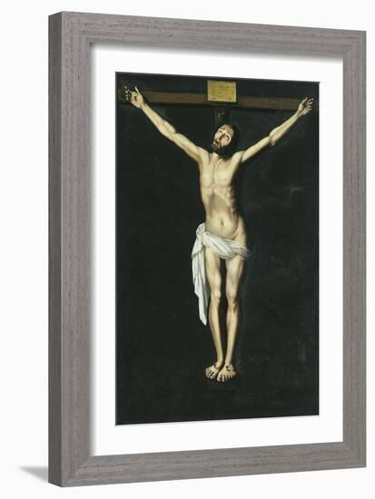 Christ on the Cross-Francisco de Zurbarán-Framed Giclee Print