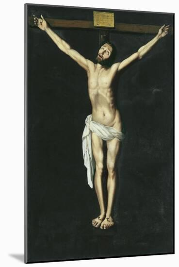 Christ on the Cross-Francisco de Zurbarán-Mounted Giclee Print