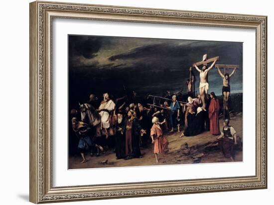 Christ on the Cross-Mihaly Munkacsy-Framed Giclee Print