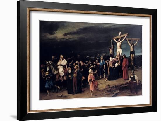 Christ on the Cross-Mihaly Munkacsy-Framed Giclee Print