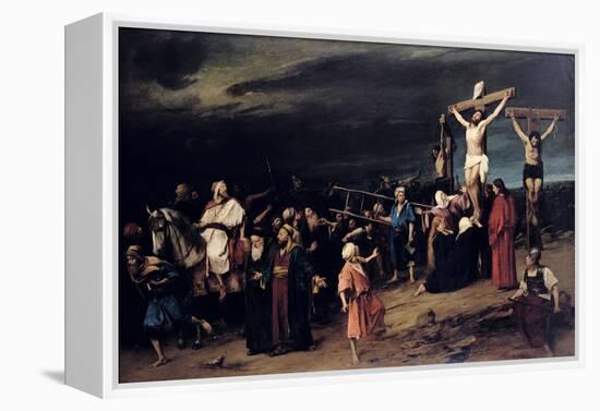 Christ on the Cross-Mihaly Munkacsy-Framed Premier Image Canvas