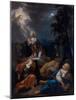 Christ on the Mount of Olives, 1700 (Oil on Wood)-German School-Mounted Giclee Print