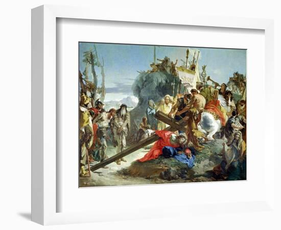 Christ on the Road to Calvary, 1749-Giovanni Battista Tiepolo-Framed Giclee Print