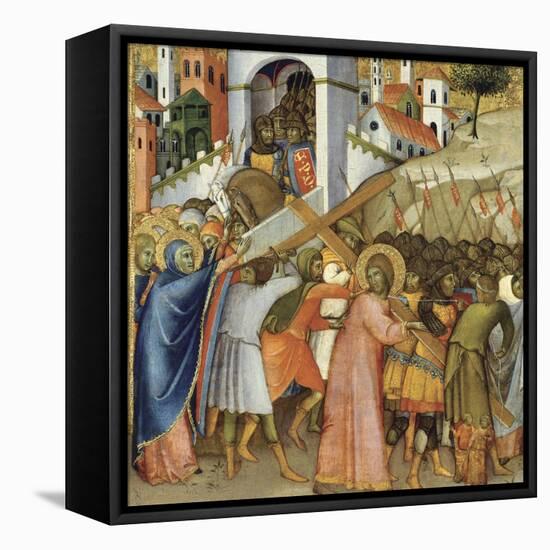 Christ on the Road to Calvary-Andrea di Bartolo-Framed Premier Image Canvas