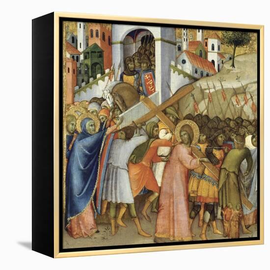 Christ on the Road to Calvary-Andrea di Bartolo-Framed Premier Image Canvas