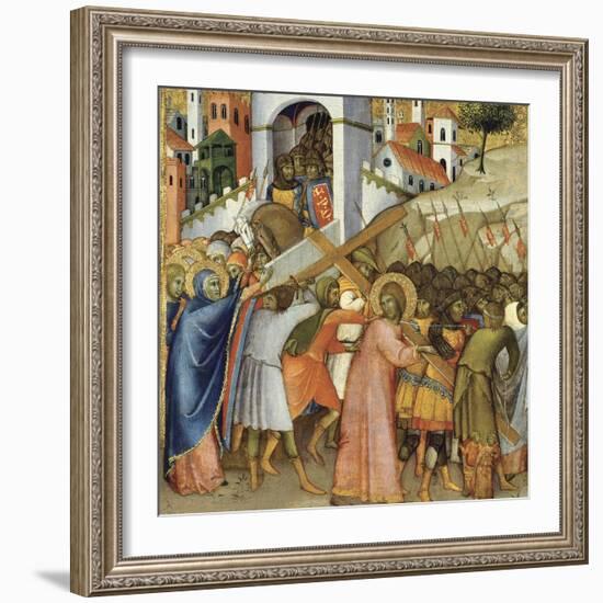 Christ on the Road to Calvary-Andrea di Bartolo-Framed Giclee Print