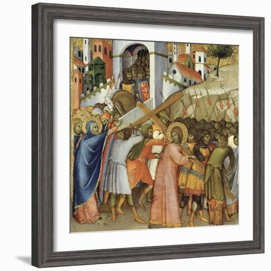 Christ on the Road to Calvary-Andrea di Bartolo-Framed Giclee Print
